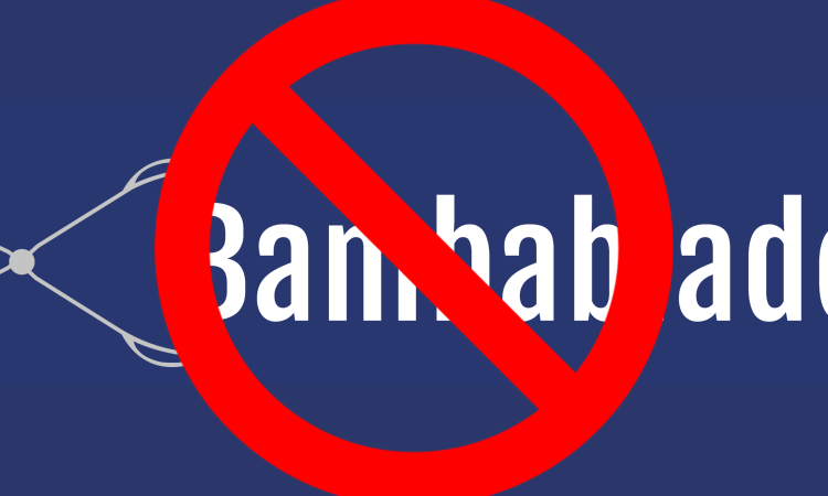 Bambabladets logga utkryssat i rött