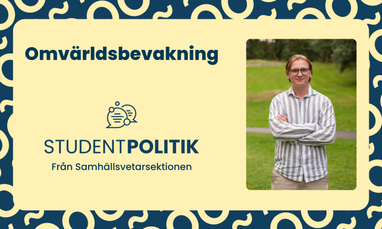 Studentpolitiskt ansvarig Filip Kjellgren