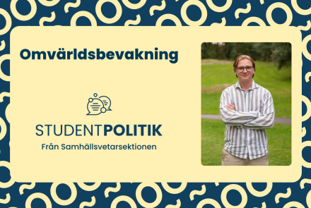 Studentpolitiskt ansvarig Filip Kjellgren